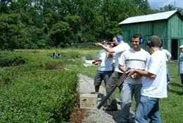 Clay pigeon shooting